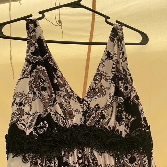 Soma. Long maxi dress. Black and white. Size S. - Picture 2 of 5